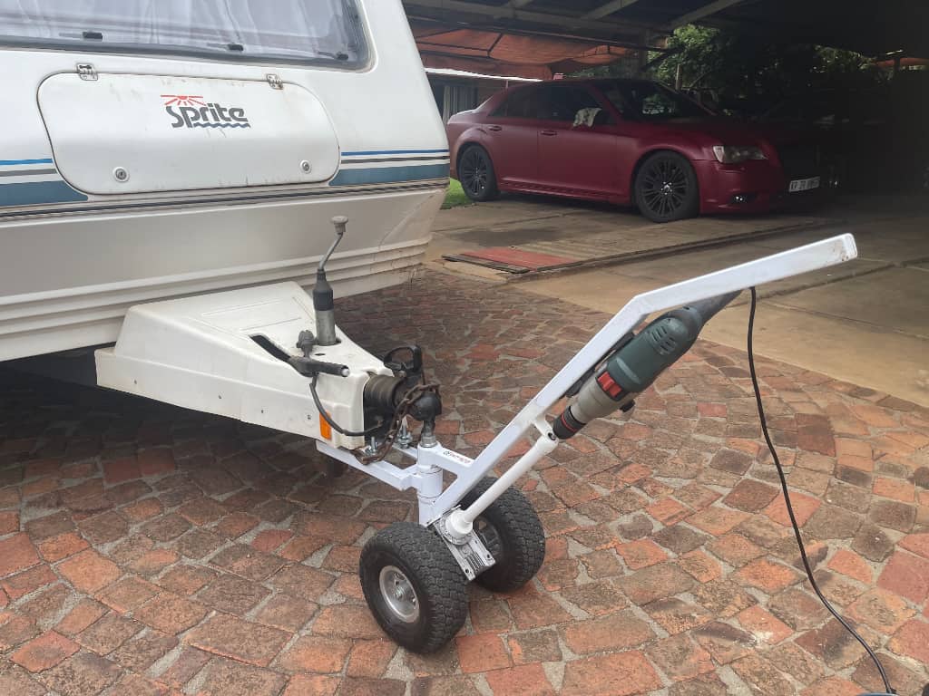 Powering the unit with a corded drill